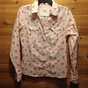 Floral button up blouse