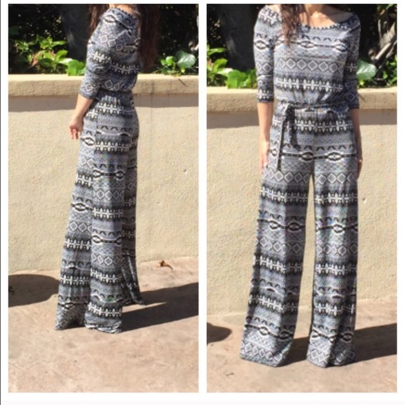 Tribal print stunning jumpsuit - Picture 2 of 4