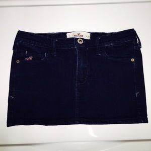 Hollister Jean Super Miniskirt Dark Blue- Like New