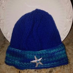 Hand knit hat
