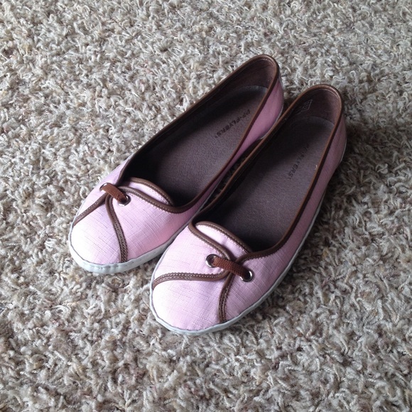 PF Flyers Shoes - Women's Pink and Brown PF Flyers Canvas & Leather