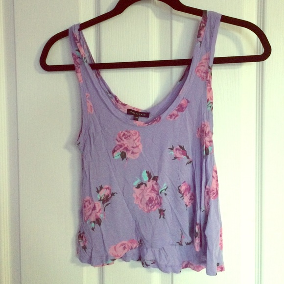 Cropped Floral Tank
