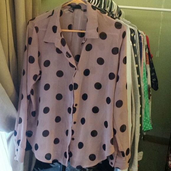 Forever 21 Polka Dot Blouse