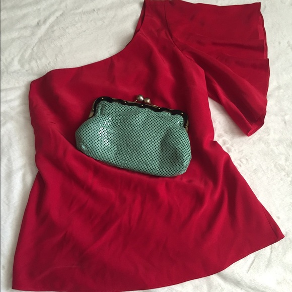 🎉HP🎉Alice & Trixie One Shoulder Silk Shirt.