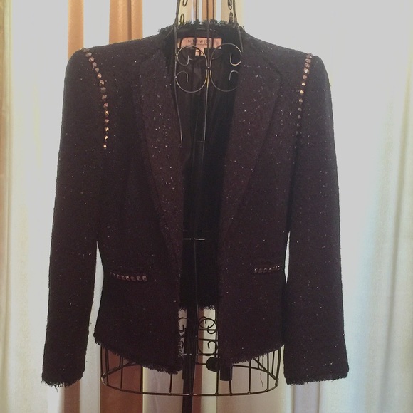 black blazer with sparkle!