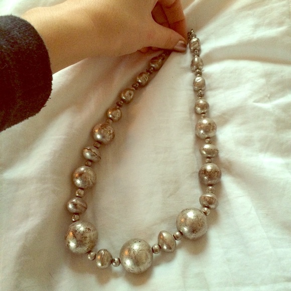 Vintage inspired distressed silver statement piece