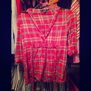 XXI tie back flannel
