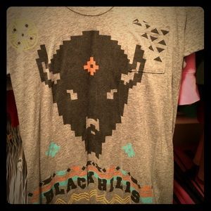 Urban Outfitters Gray, black hills buffalo tunic.