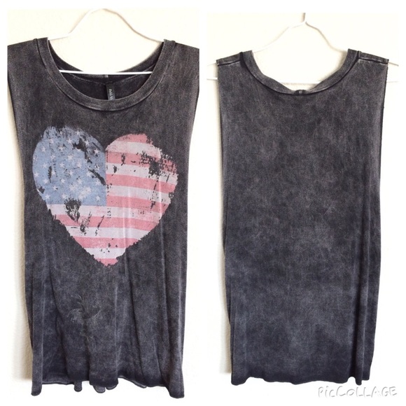 Destroyed USA Muscle Tank