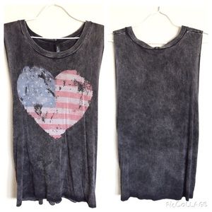 Destroyed USA Muscle Tank