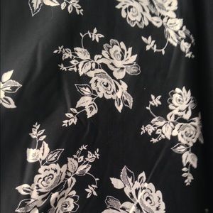 Black with white floral print Eric + Lani dress