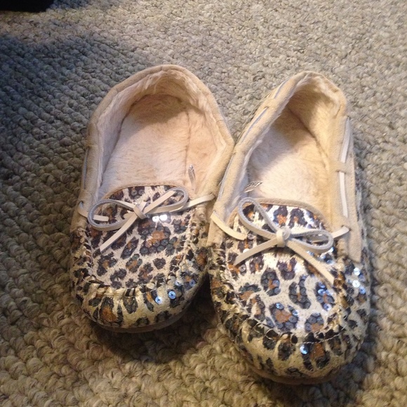 cheetah house shoes