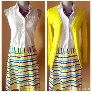 💙Host Pick💙Ann Taylor Loft Striped cotton skirt