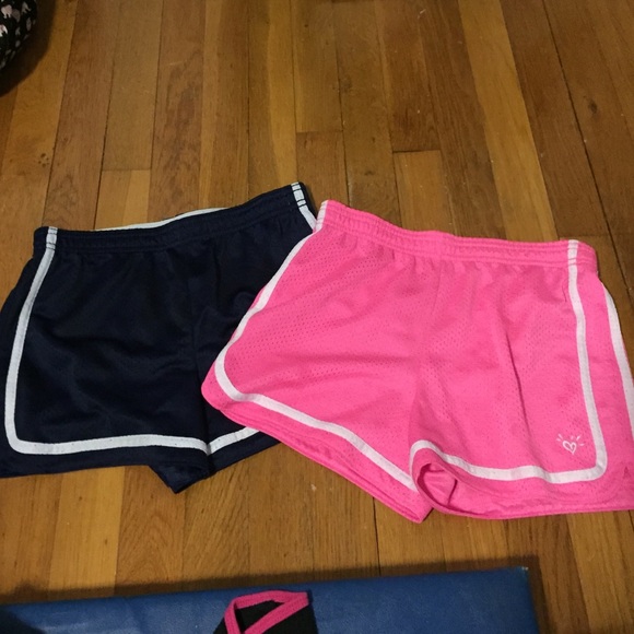 bundle! navy blue and hot pink workout shorts!