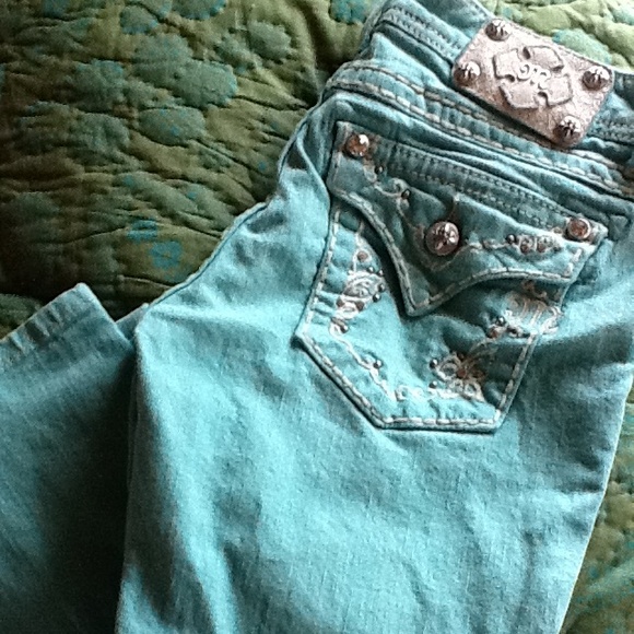 Miss Me Capri Sea Blue/Green 29