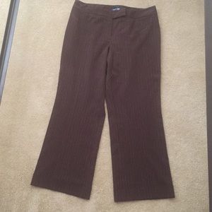 Brown slacks with strips