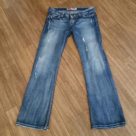 Bke jeans...plus buckle shirt...and watches..trade