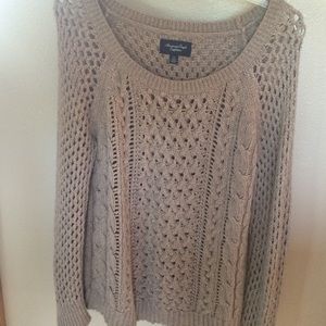 Taupe Knit American Eagle Sweater