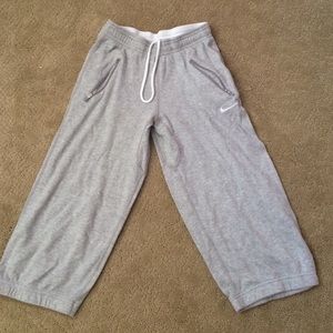Light Grey Nike Work Out Capris