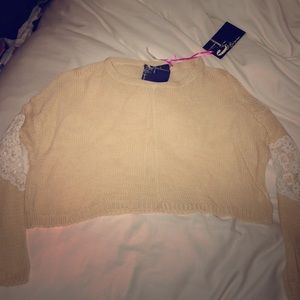 LF Chandelier nude sweater