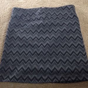 Papaya Patterned Pencil Skirt