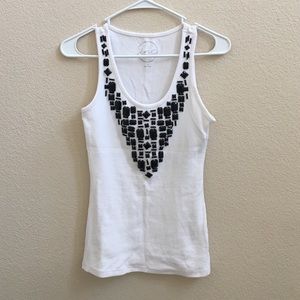 INC brand gorgeous tank top with extra beads tank top