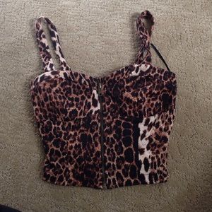Forever 21 Cheetah Crop Top