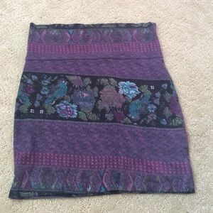 Printed Pencil Skirt