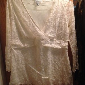 Maternity Lace 3/4 Sleeve Blouse