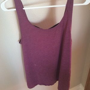 Purple Tank : Cute Cut Out Back
