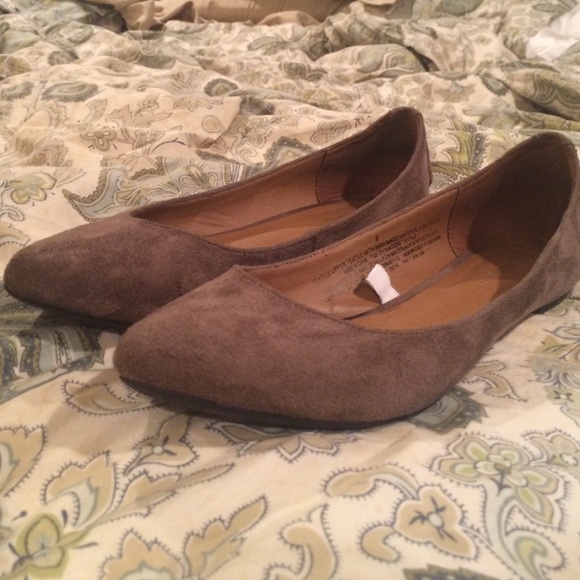 Light Brown Suede Flats
