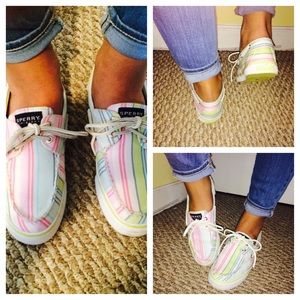 Sperry Top-Sider Boat Shoe Striped Multicolored