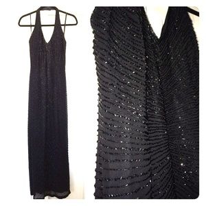 Marina Black Evening Gown
