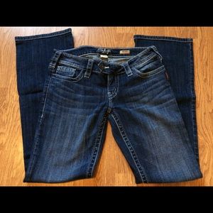 Silver Tuesday jeans.