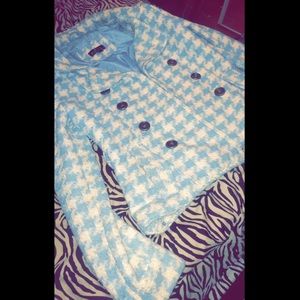 Blue & White Trench coat 💕