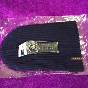 🔃 Scion keychain and blue beanie
