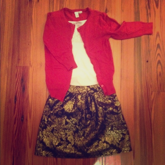 Black and Gold skirt from Francesca's