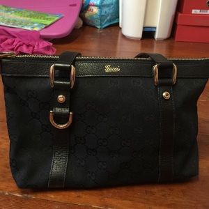 Authentic black gucci bag