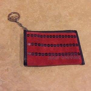 Authentic Juicy Couture Red Wallet Key Chain