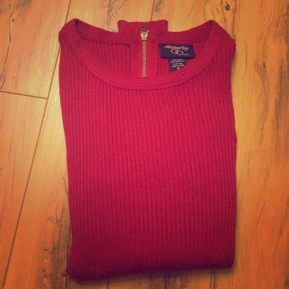 Hooked up red sweater