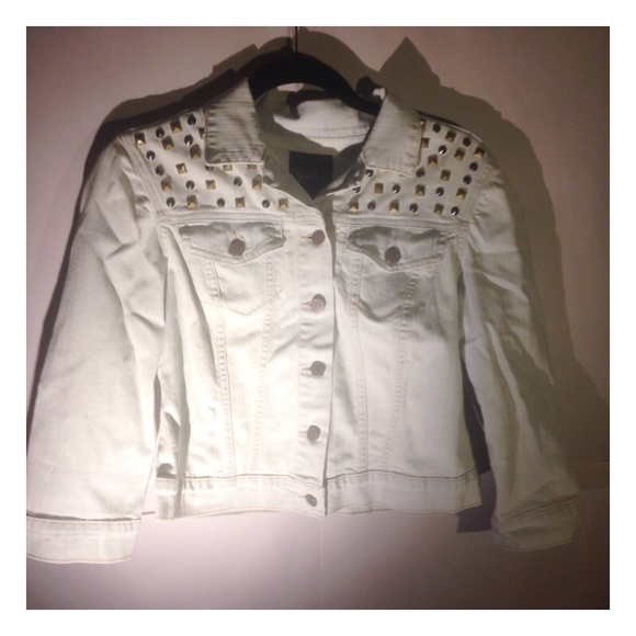 Jessica Simpson studded Jean jacket NEW