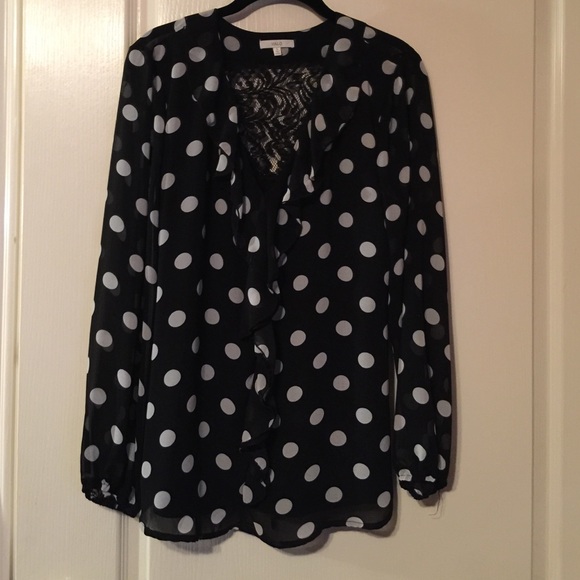 Polka dot blouse