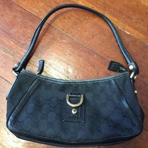 Authentic black Gucci shoulder bag