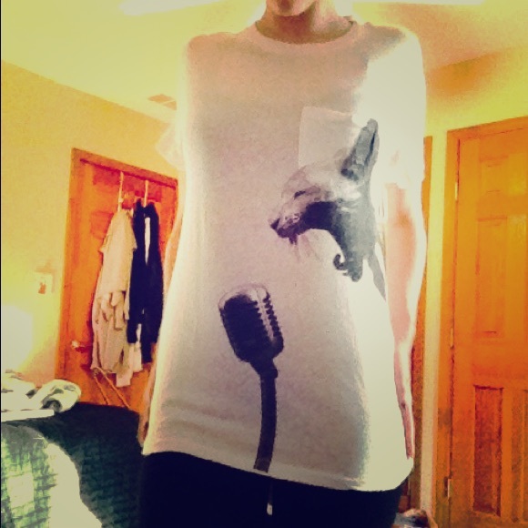 Cat White TShirt