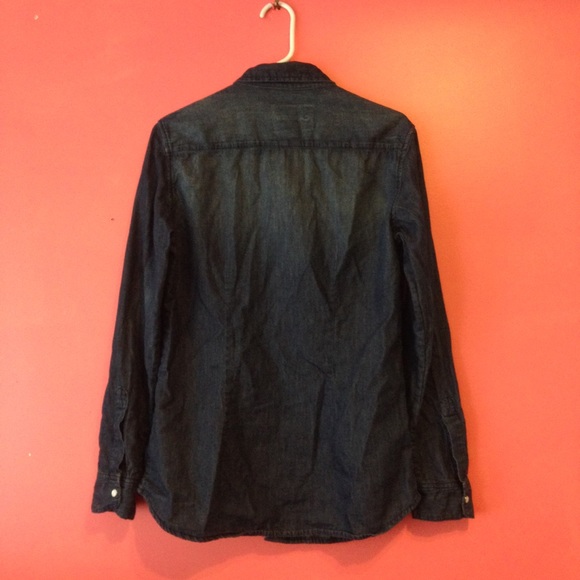 LF dark wash denim shirt dress - Picture 3 of 3