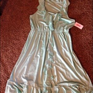 Merona seafoam ruffle dress
