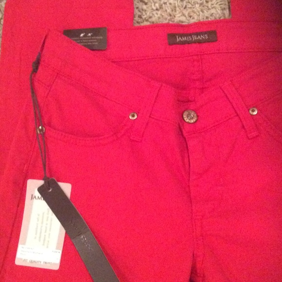 RED James Jeans/ slouchy BF Fit! - Picture 3 of 4