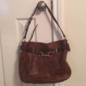 Pebbled Leather Coach Purse.