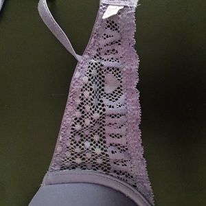 Pink v neck scoop lightly padded bra