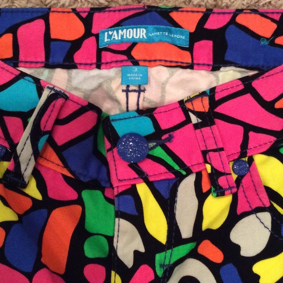 ⭕️SOLD LOCALLY⭕️L'AMOUR NANETTE LEPORE MULTI COLOR - Picture 2 of 4